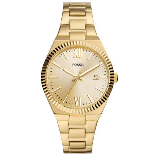 Women's Scarlette Three-Hand Date Gold-Tone Stainless Steel Watch, 38mm