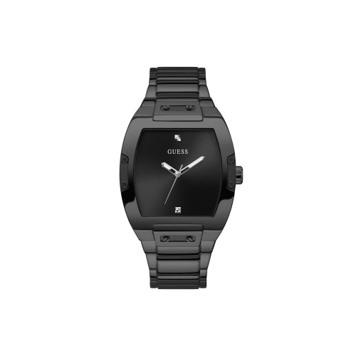 Men's Black Stainless Steel Bracelet Watch 43mm