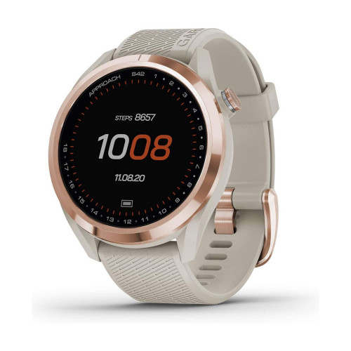 Unisex Approach S42 Rose Gold- Tone, Light Sand Metal Band Watch, 45mm