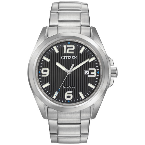 Men's Eco-Drive Stainless Steel Bracelet Watch 43mm AW1430-86E