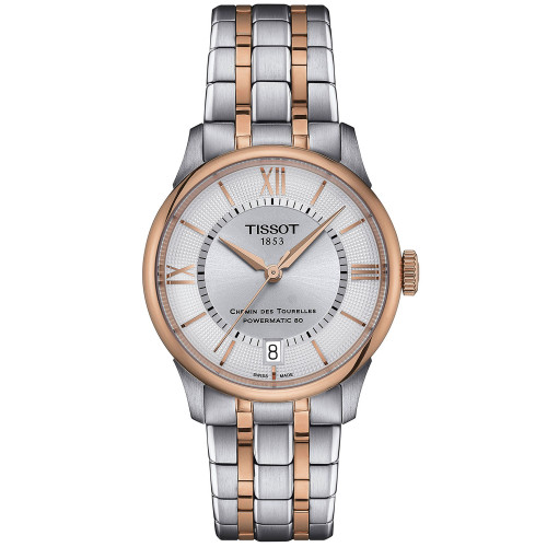 Women's Swiss Automatic Chemin des Tourelles Powermatic 80 Two-Tone Stainless Steel Bracelet Watch 34mm