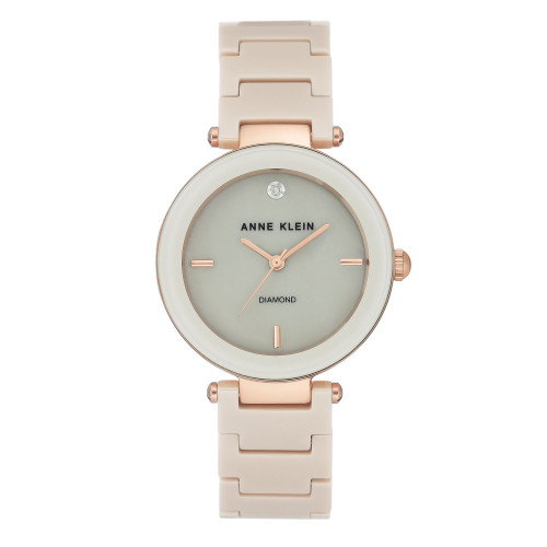 Genuine Mother of Pearl Dial with A Genuine Diamond Watch