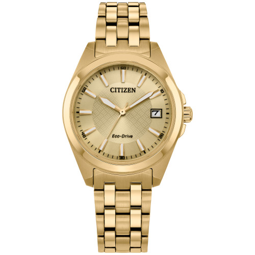 Eco-Drive Women's Peyten Gold-Tone Stainless Steel Bracelet Watch 33mm