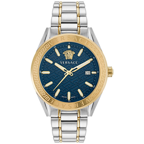 Men's Swiss V-Code Two Tone Bracelet Watch 42mm