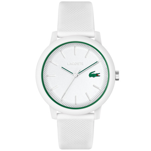 Men's L.12.12 White Silicone Strap Watch 42mm