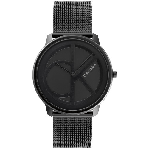 Black Stainless Steel Mesh Bracelet Watch 40mm