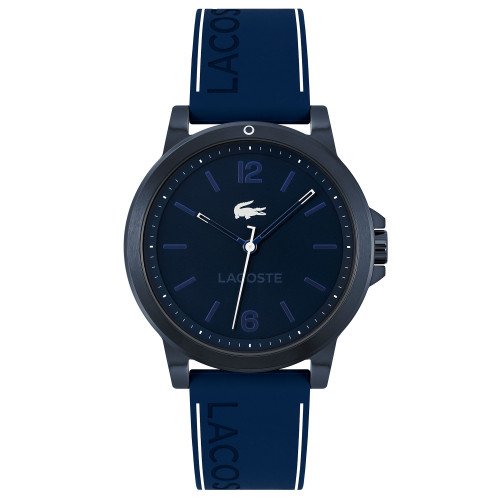 Men's Court Blue Silicone Strap Watch 42mm