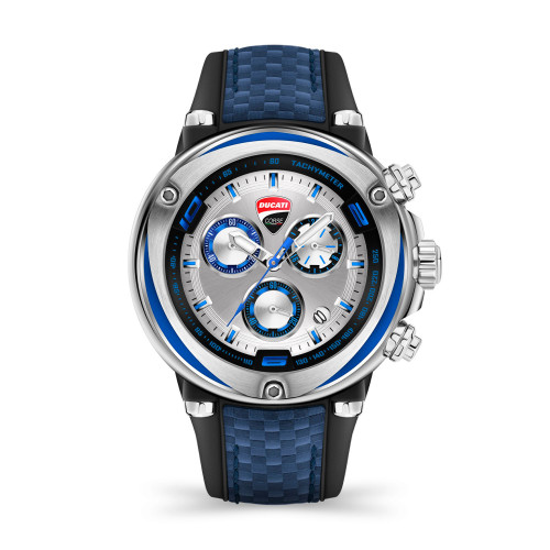 Men's Partenza Timepiece Black Silicon Band Watch 49mm