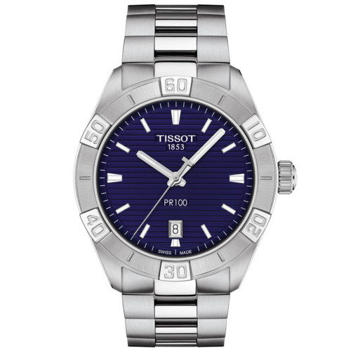 Men's Swiss PR 100 Sport Stainless Steel Bracelet Watch 42mm