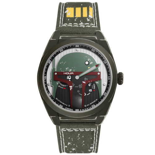 Unisex Limited Edition Star Wars Boba Fett Automatic Green Nylon Watch 43mm