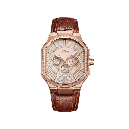 Men's Orion Diamond (1/8 ct.t.w.) 18K Rose Gold Plated Stainless Steel Watch