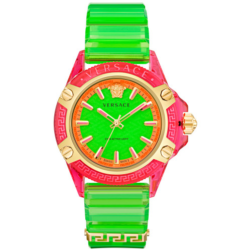 Men's Swiss Icon Active Green Silicone Strap Watch 42mm