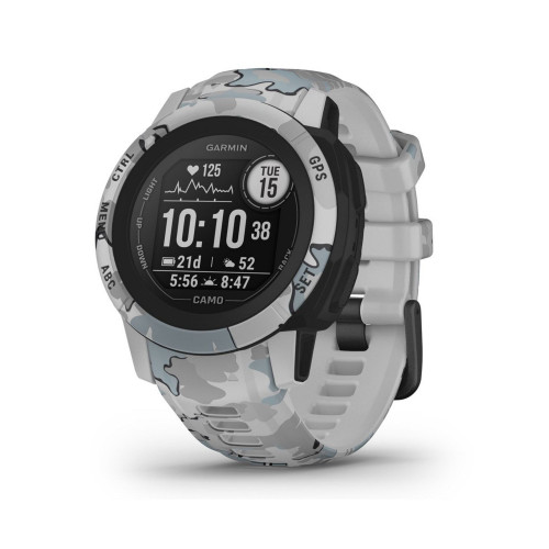 Unisex Instinct 2S Smart Camouflage Edition, Graphite Camo Silicone Watch 40mm