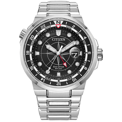 Eco-Drive Men's Endeavor Stainless Steel Bracelet Watch 44mm
