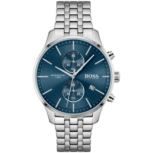 HUGO Men's Chronograph Associate Stainless Steel Bracelet Watch 42mm