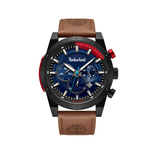 Men's Sherbrook Tan Leather Strap Watch 46mm