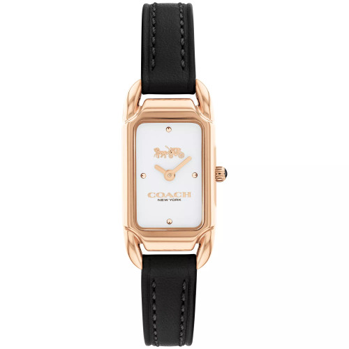 Women's Cadie Black Leather Strap Watch 17.5mmX28.5mm