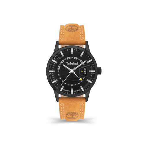 Men's Bergeron Wheat Leather Strap Watch 42mm