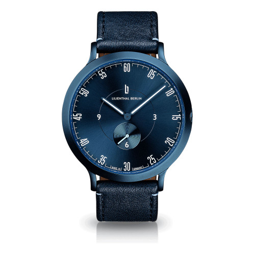 L1 All Blue Leather Watch 42mm