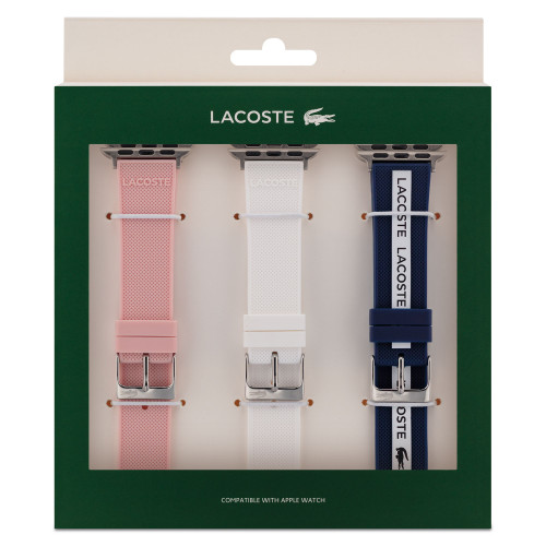 Petit Pink, White & Blue Silicone Strap for Apple Watch® 38mm/40mm Gift Set
