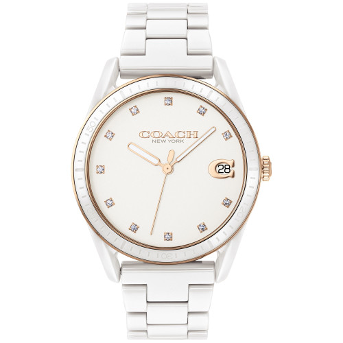 Women's Preston White Ceramic Bracelet Watch 36mm