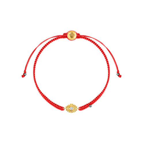 Powerful Protection - Hematite Gold Evil Eye Red String Bracelet