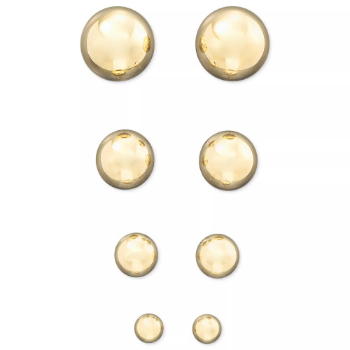 14k Yellow Gold Ball Stud Earrings (4 - 10mm)