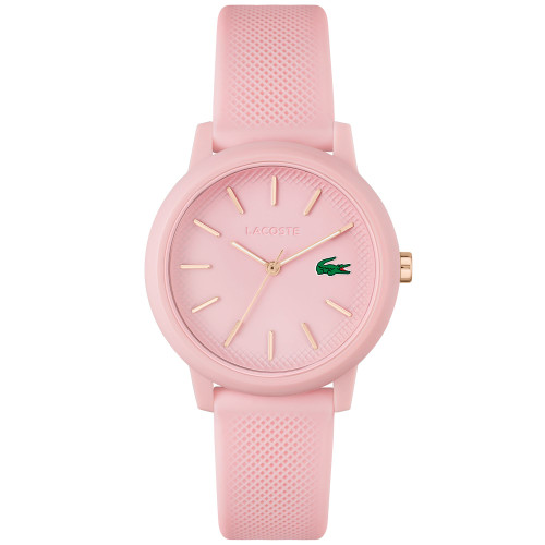 Women's L.12.12 Pink Silicone Strap Watch 36mm