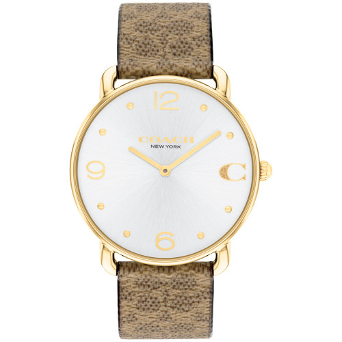 Women's Elliot Signature Tan Canvas Strap Watch, 36mm