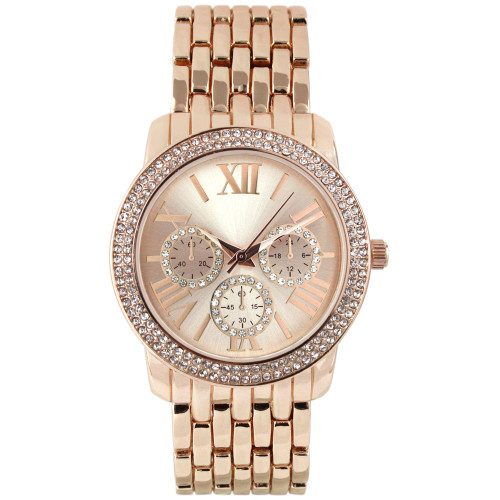 Women's Rose Gold-Tone Bracelet Watch 38mm, Created for Macy's