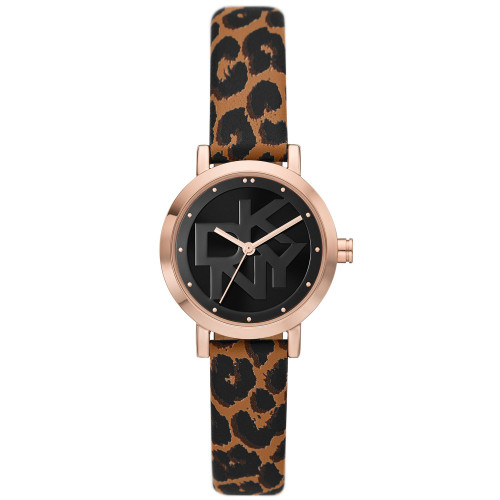 Women's Soho Animal Print Leather Strap Watch 28mm