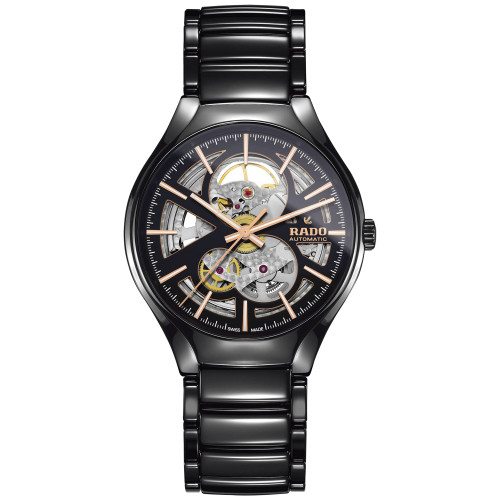 Unisex Swiss Automatic True Black High-Tech Ceramic Bracelet Watch 40mm