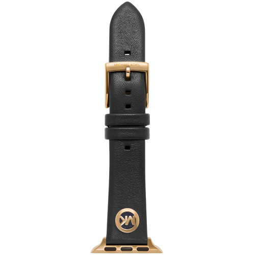 Black Leather Band for Apple Watch 38mm and 40mm