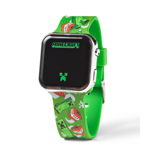 Children's Light Emitting Diode Green Silicone Strap Watch 32mm