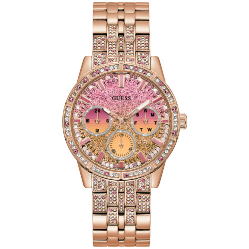 Women's Glitz Rose Gold-Tone Stainless Steel Bracelet Watch 40mm