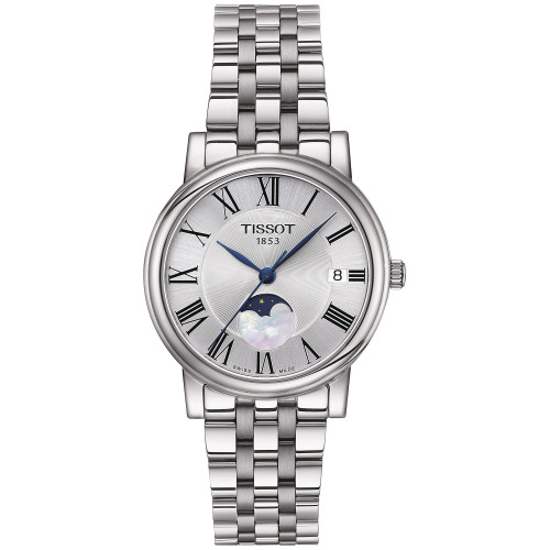 Women's Carson Premium Lady Moonphase Stainless Steel Bracelet Watch 32mm