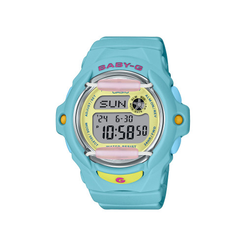 G-Shock Women's Digital Aqua Resin Watch 42.6mm, BG169PB-2