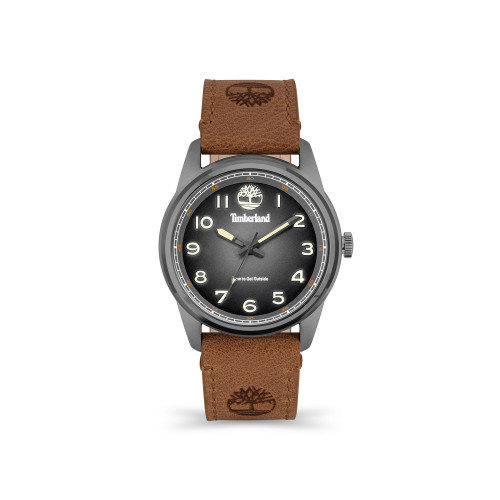 Men's Northbridge Brown Leather Strap Watch 45mm