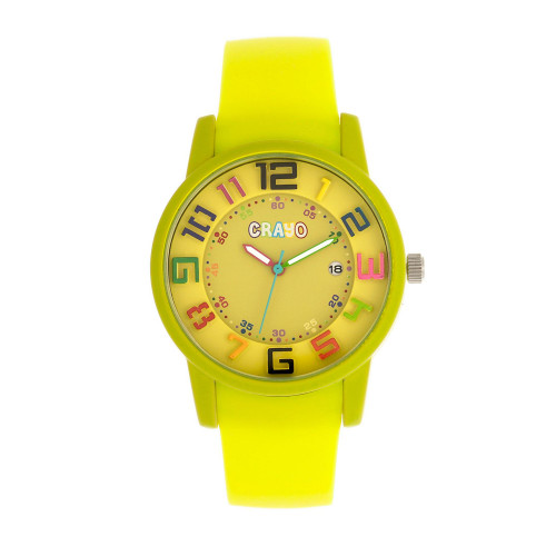 Unisex Festival Lime Silicone Strap Watch 41mm