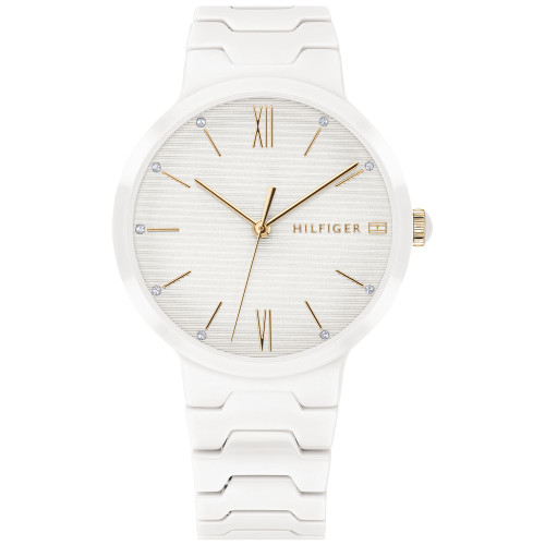 Women's White Ceramic Bracelet Watch 36mm