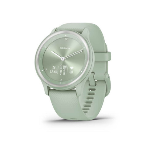 Unisex Vivomove Sport Cool Mint Silicone Band with Silver-tone Accents Smart Watch 40mm
