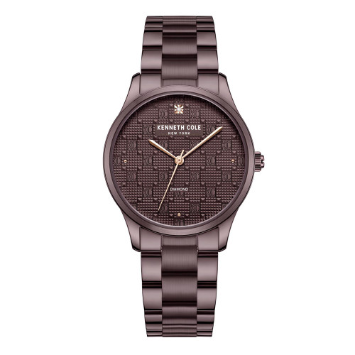 Women's Modern Classic Brown Stainless Steel Watch, 34.5mm