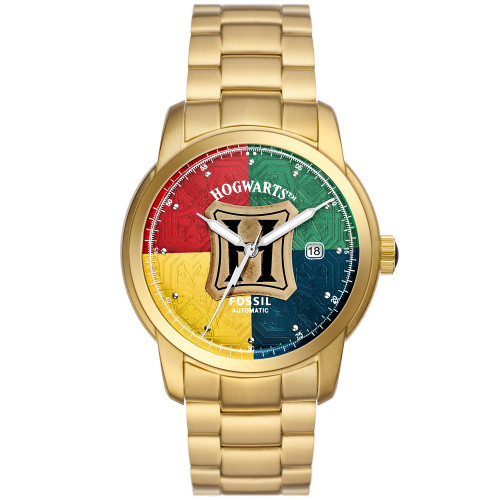 Unisex Limited Edition Harry Potter Gold-Tone Stainless Steel Bracelet Watch, 43mm