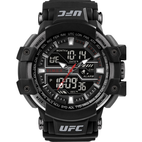 UFC Men's Quartz Tactic Resin Black Watch, 53mm
