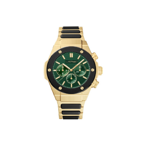 Men's Brushed Gold-Tone Metal Bracelet Watch 52mm