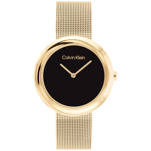 Gold-Tone Mesh Bracelet Watch 34mm