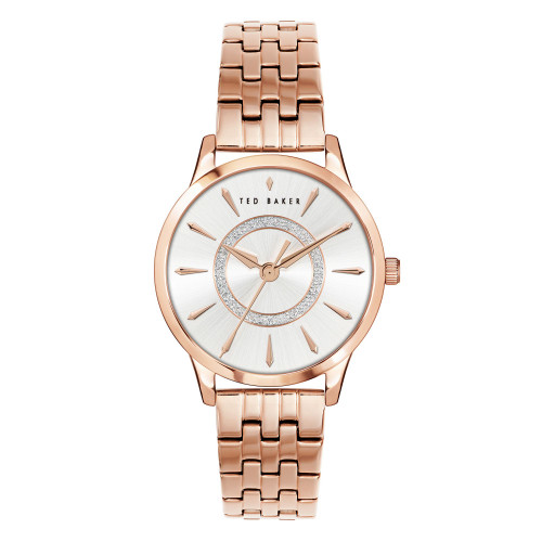 Women's Fitzrovia Charm Rose Gold-Tone Stainless Steel Bracelet Watch 34mm