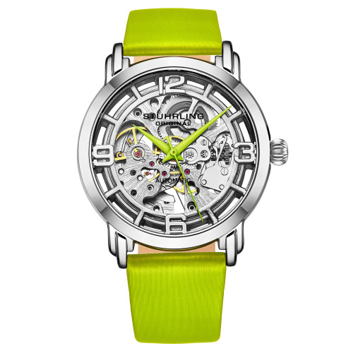 Women's Automatic Green Genuine Leather Strap Watch 40mm
