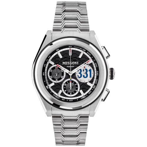 Men's Swiss Chronograph M331 Stainless Steel Bracelet Watch 45mm