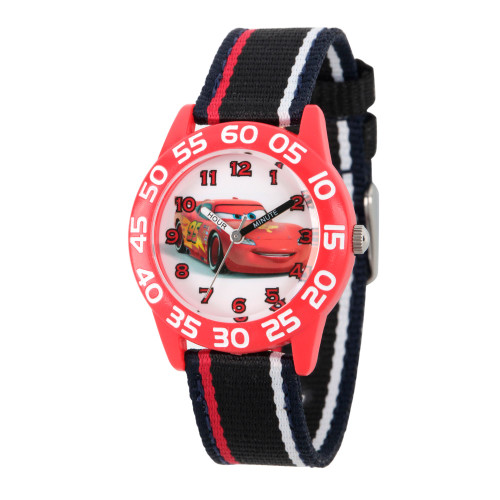 Disney Cars Boys' Red Plastic Time Teacher Watch